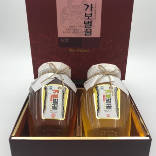 [5월특가상품] 가보 꿀 선물세트 2호(프리 아카시아 1.2kg+프리 잡화 1.2kg)